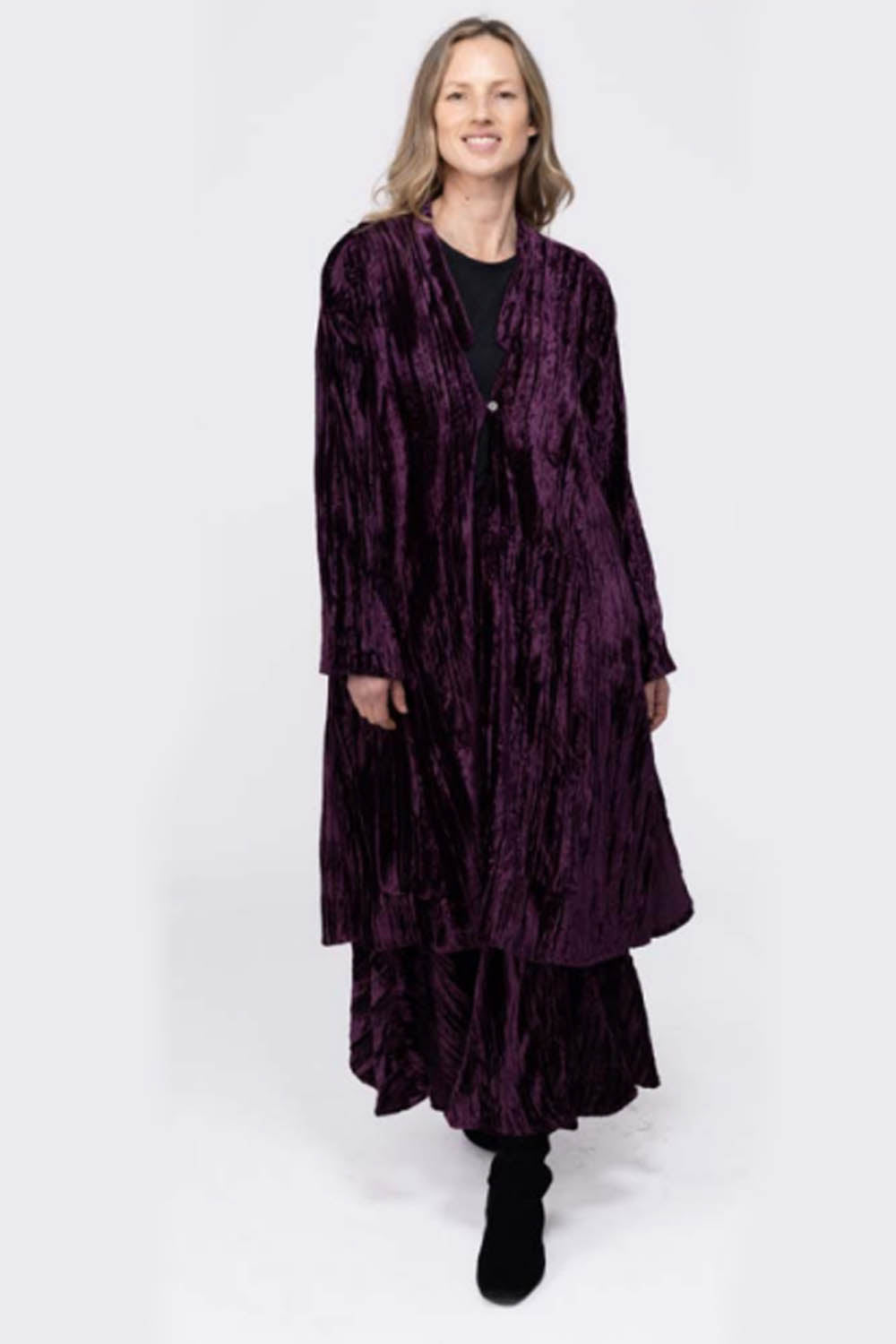 Nargis Velvet Crushed Jacket
