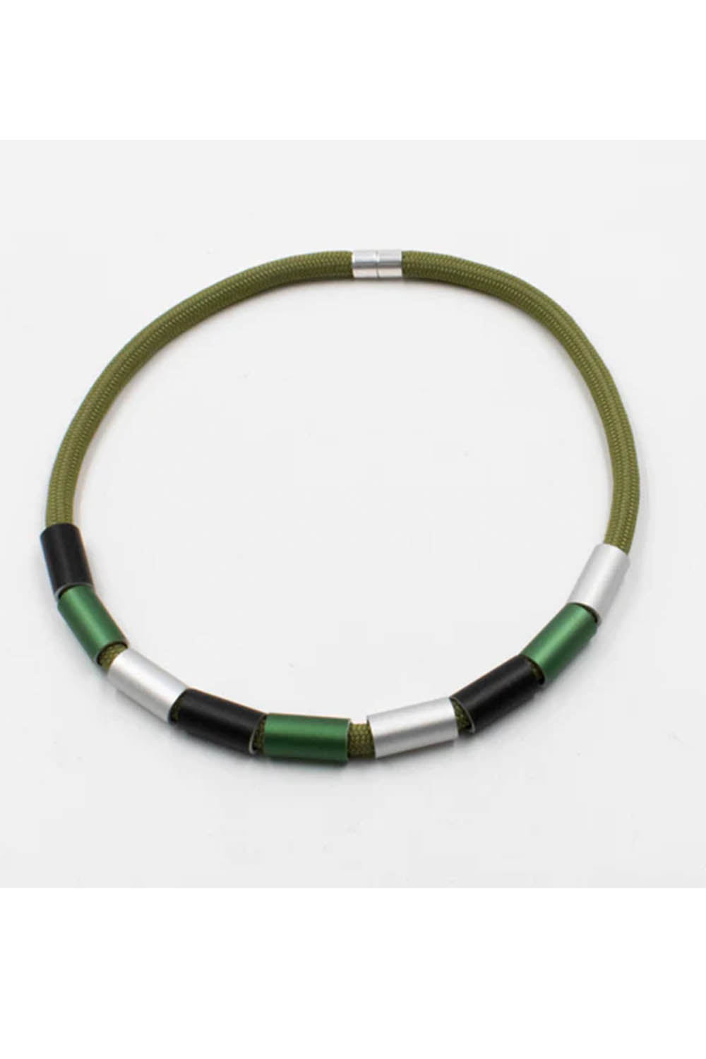 Beyond Simplicity Cylinder K2291 Necklace Green