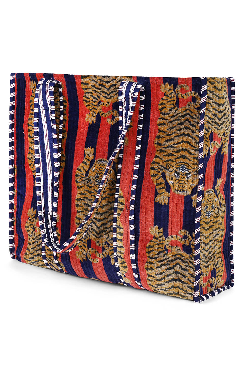 Velvet Tibetan Tiger Tote