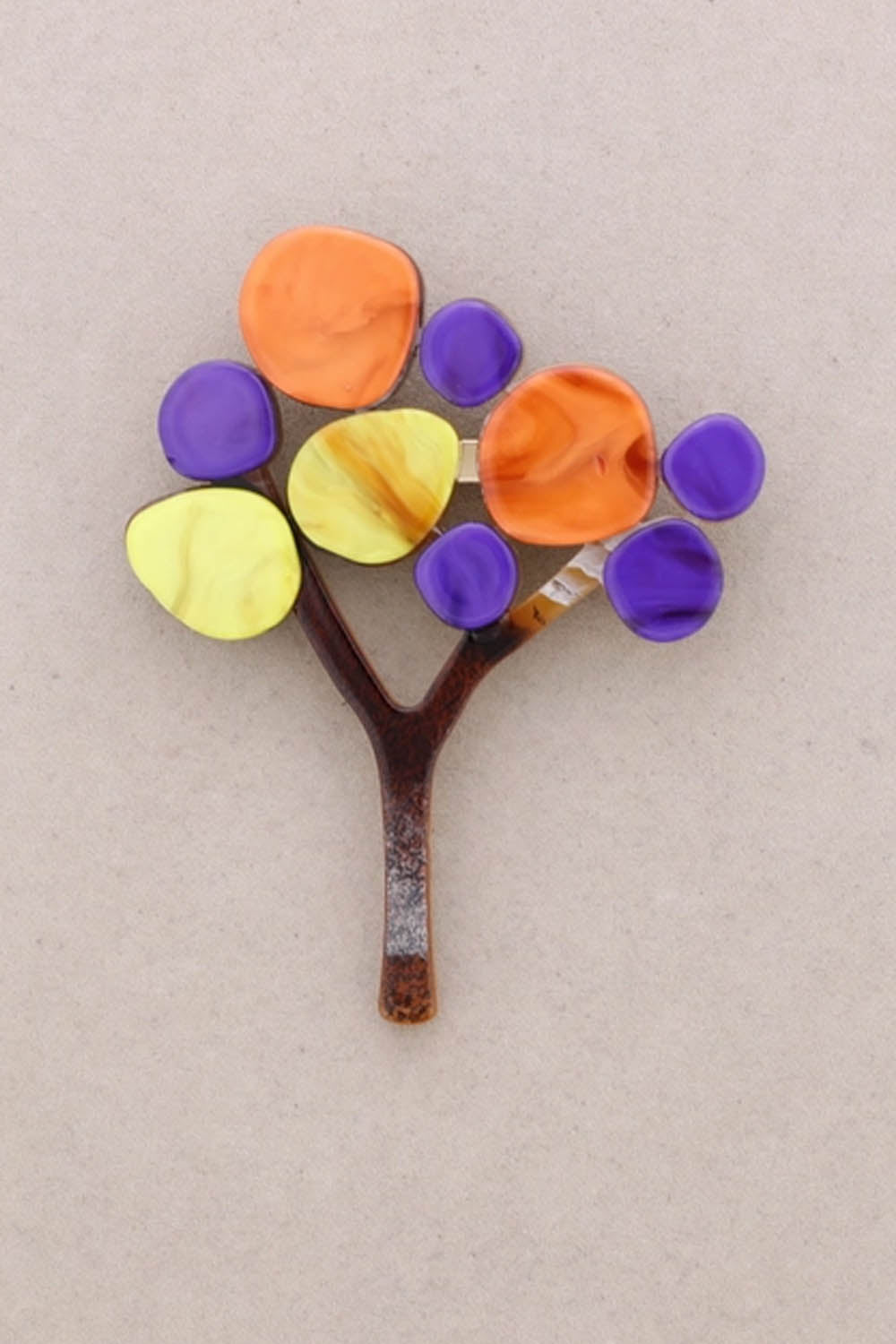 Round Tree Brooch