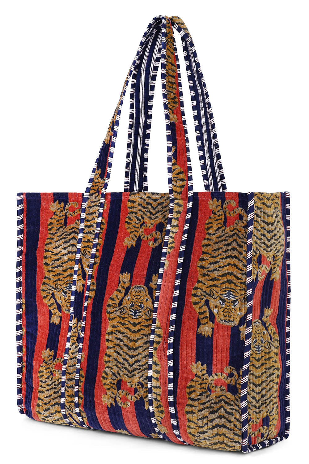 Velvet Tibetan Tiger Tote