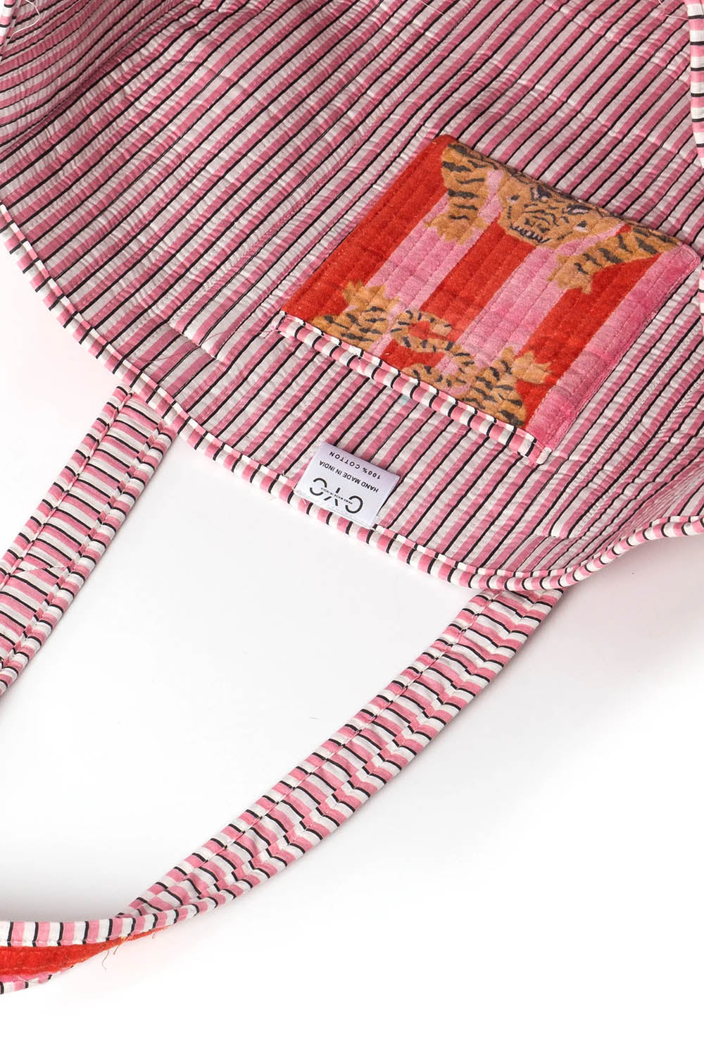 Conscious Yoga Collective Cotton Tibetan Tiger Tote