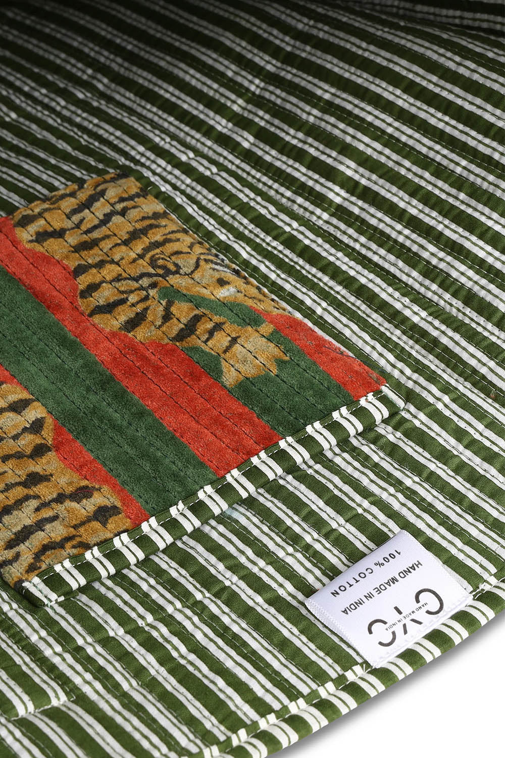 Velvet Tibetan Tiger Tote