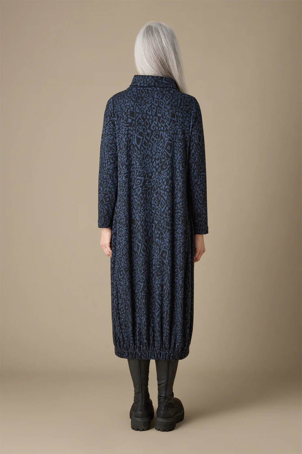 Ikat Soft Jersey Bubble Dress