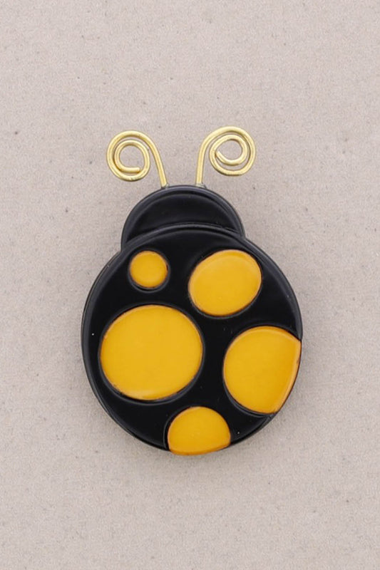 Resin Ladybird Brooch