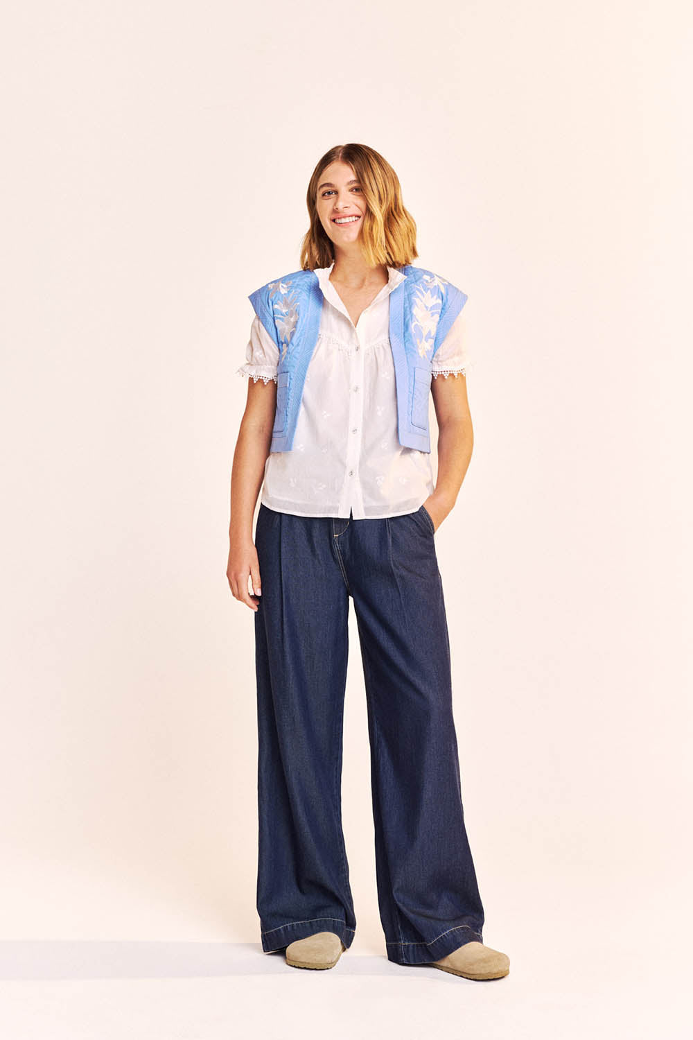 Osaka Yoke Detail Blouse