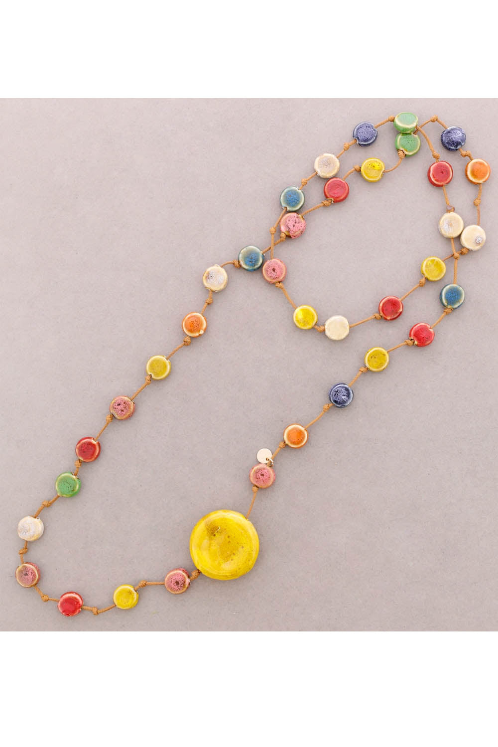 Ceramic Medal Necklace