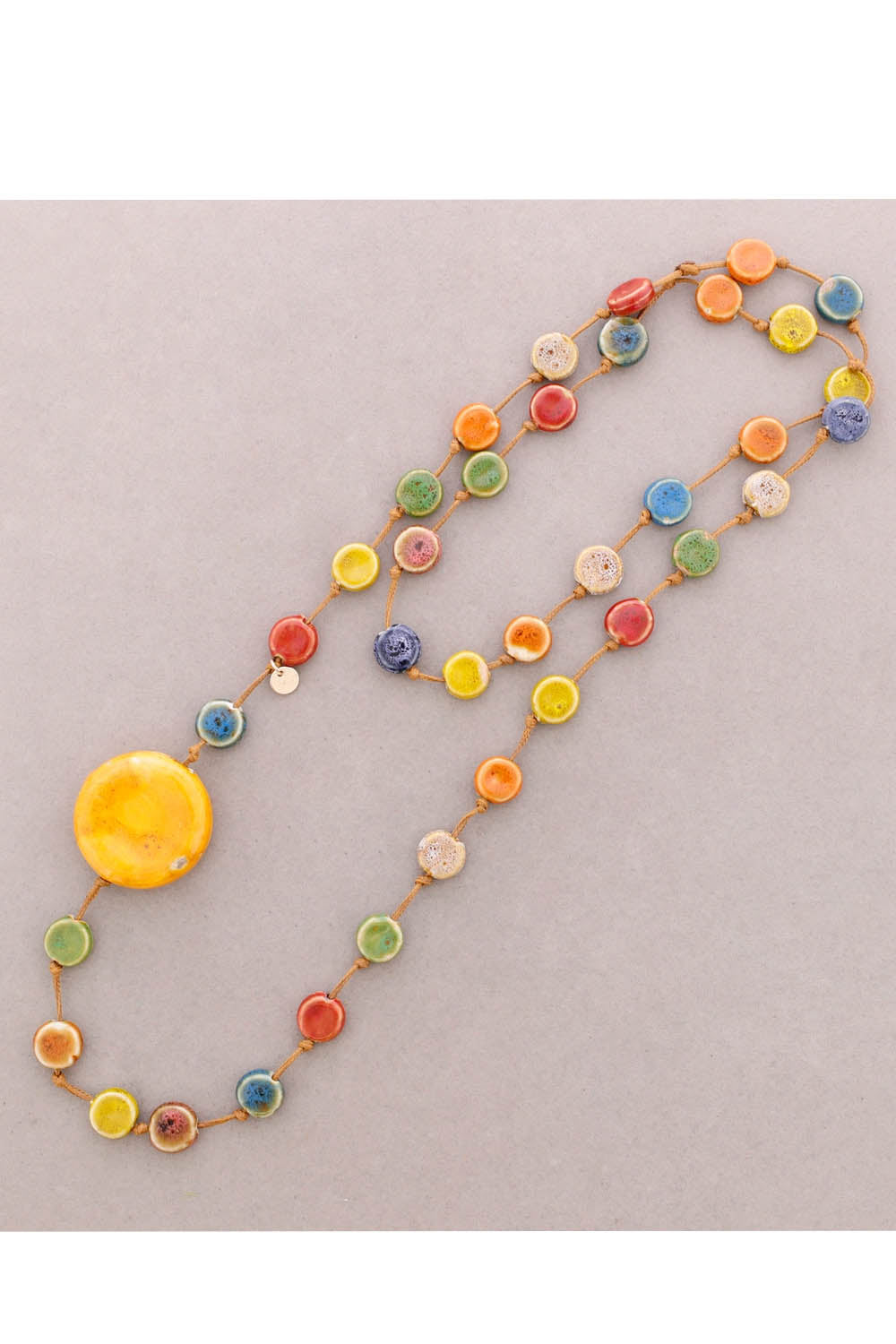 Ceramic Medal Necklace