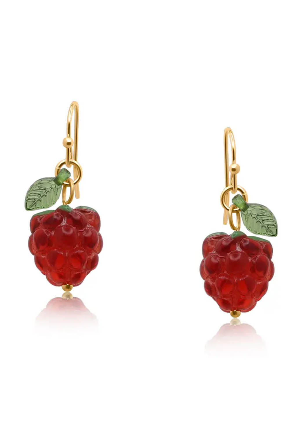 Manila Raspberry Dangle Earrings