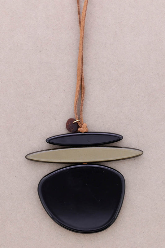 Large Statement Resin Pendant Necklace