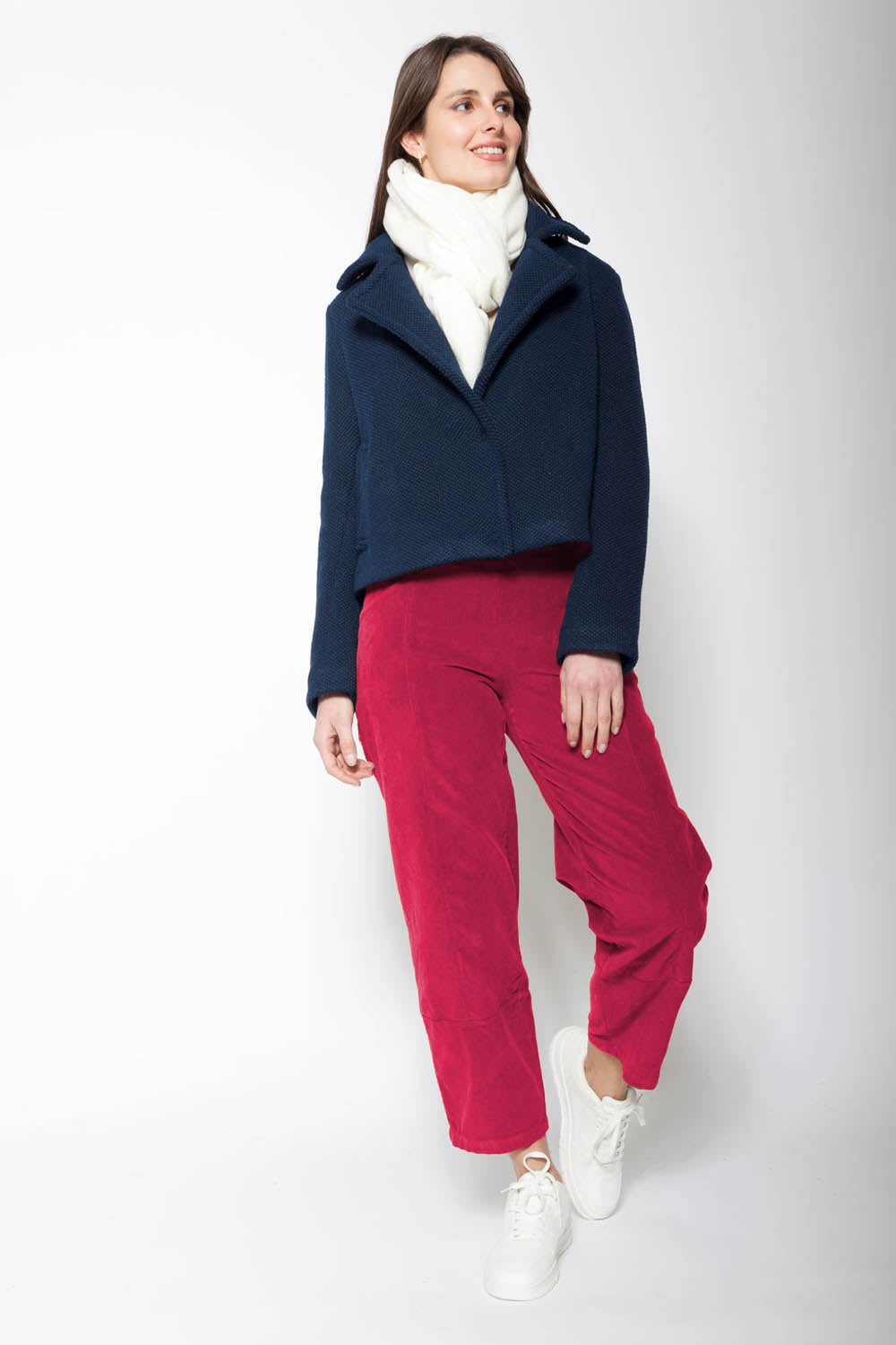 Flat Front Cord Trousers