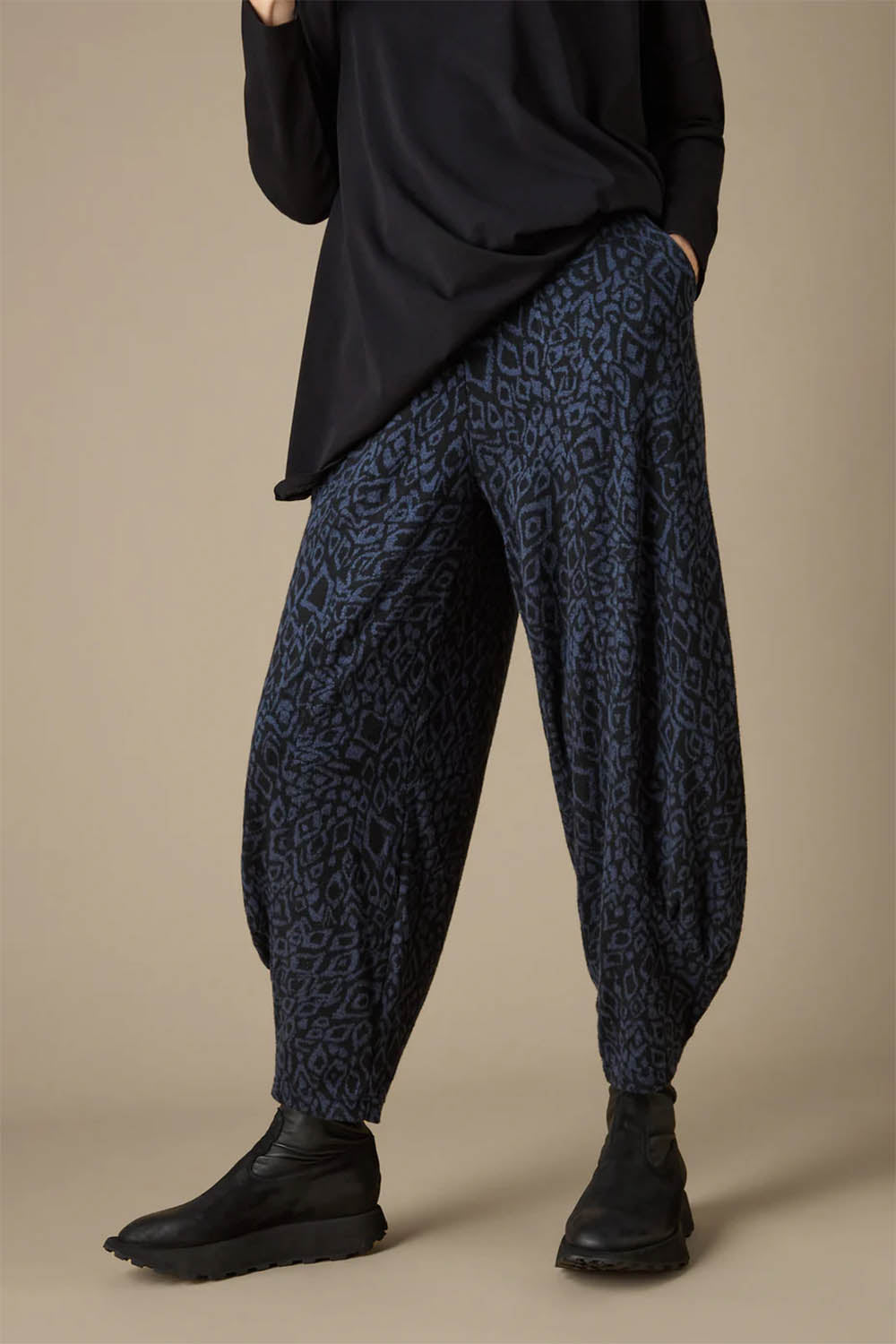 Ikat Soft Jersey Bubble Trousers