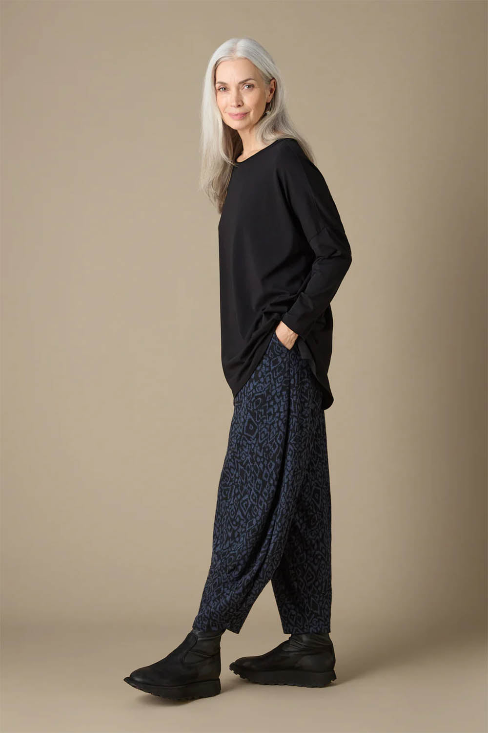 Ikat Soft Jersey Bubble Trousers