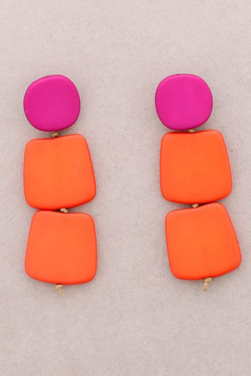 Large Resin Drop Earrings