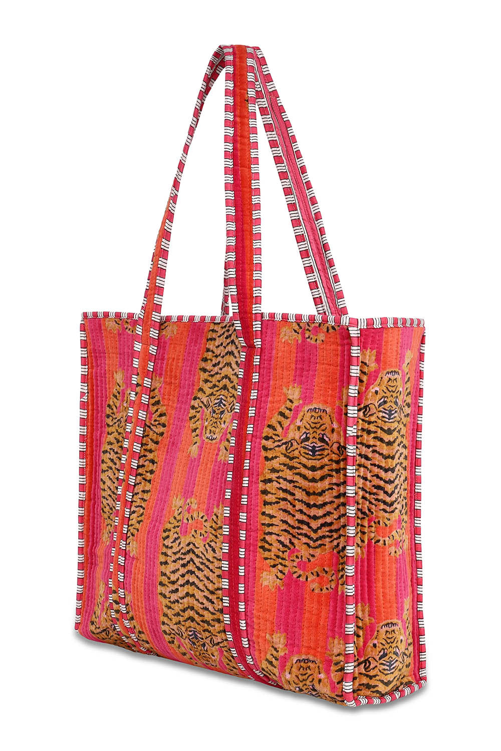 Conscious Yoga Collective Cotton Tibetan Tiger Tote