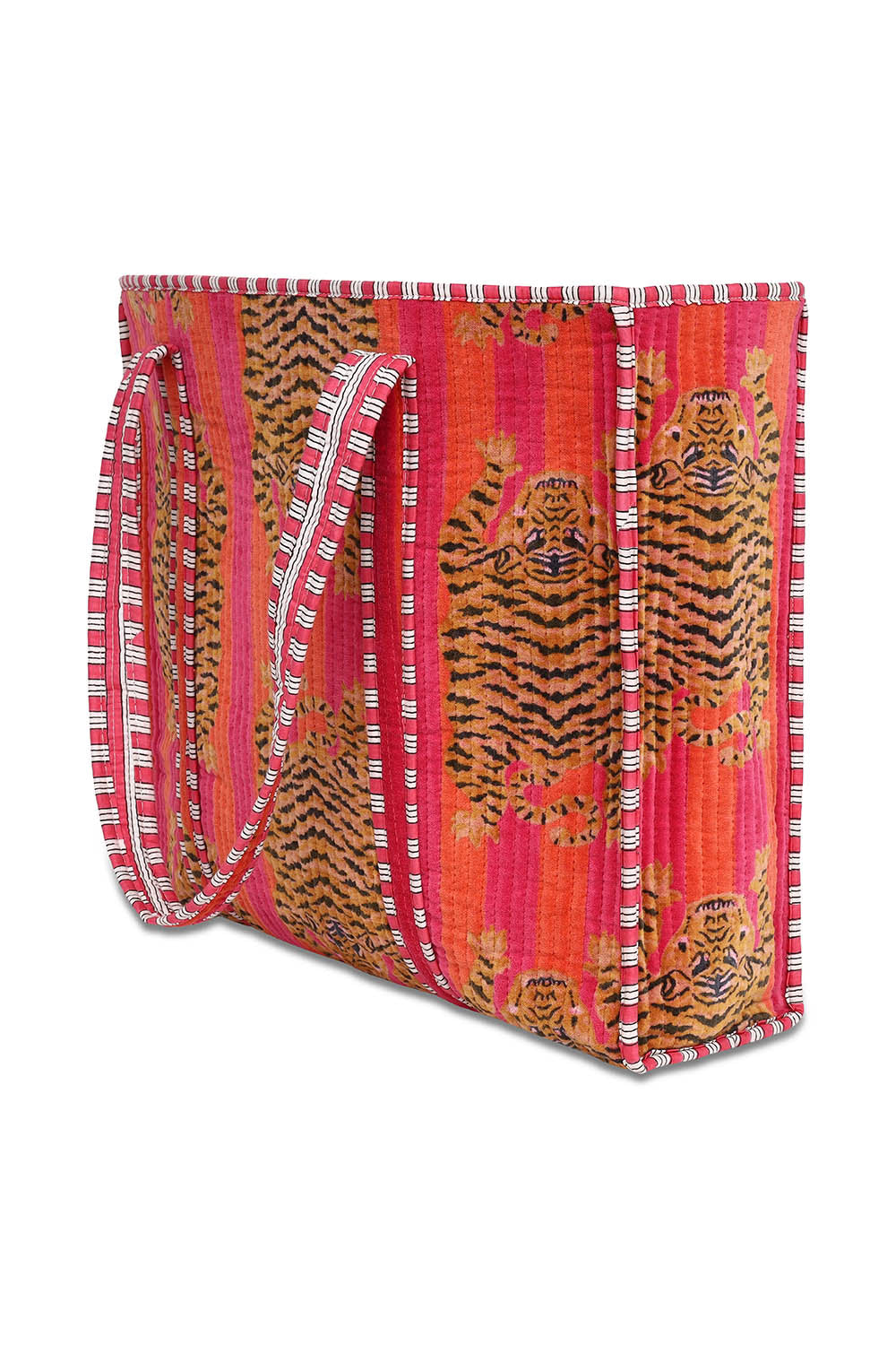 Conscious Yoga Collective Cotton Tibetan Tiger Tote