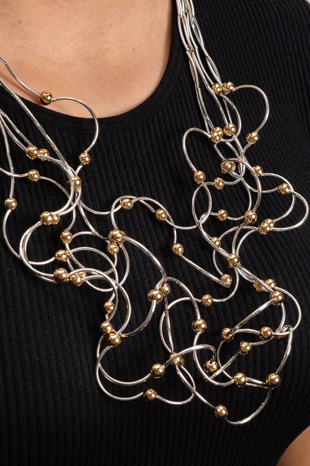 Bobble Statement Necklace Mixed