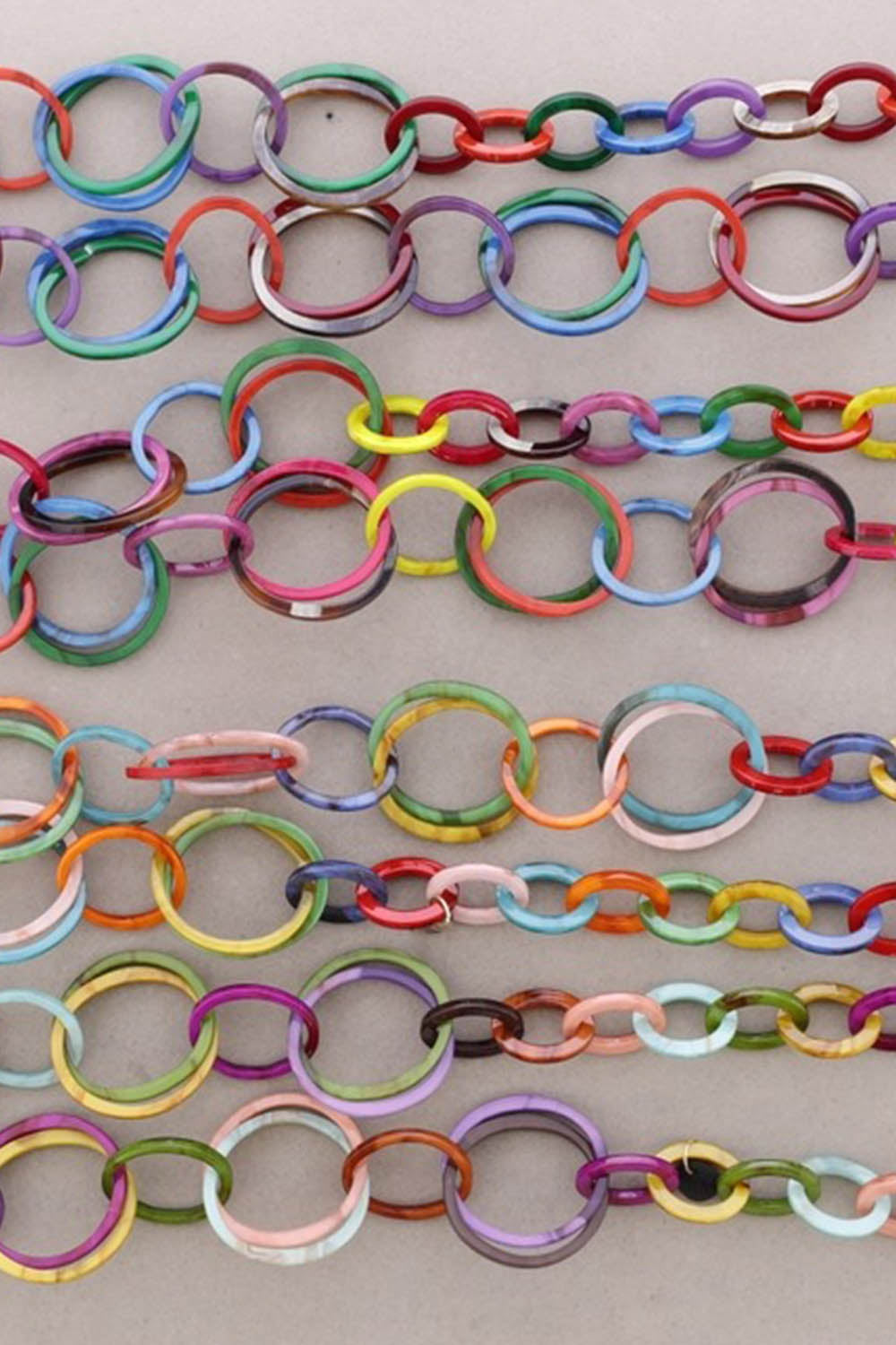 Colourful Resin Link Necklace