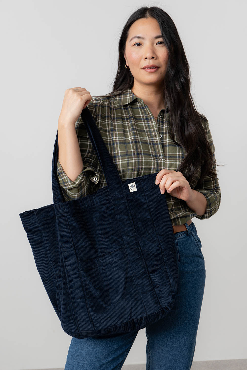 Cord Shopper Bag Plain