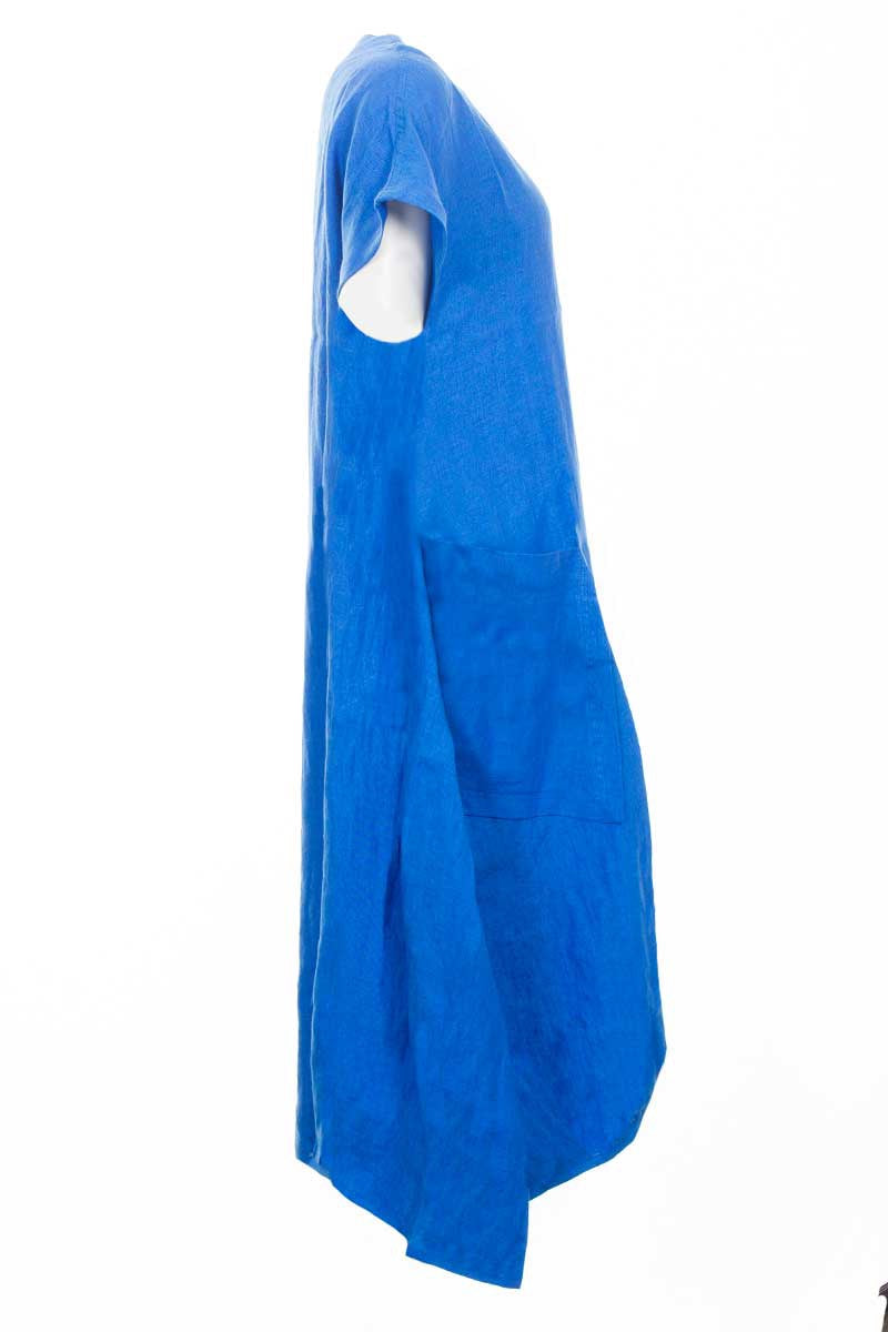 Ralston Iris Linen Dress Ocean