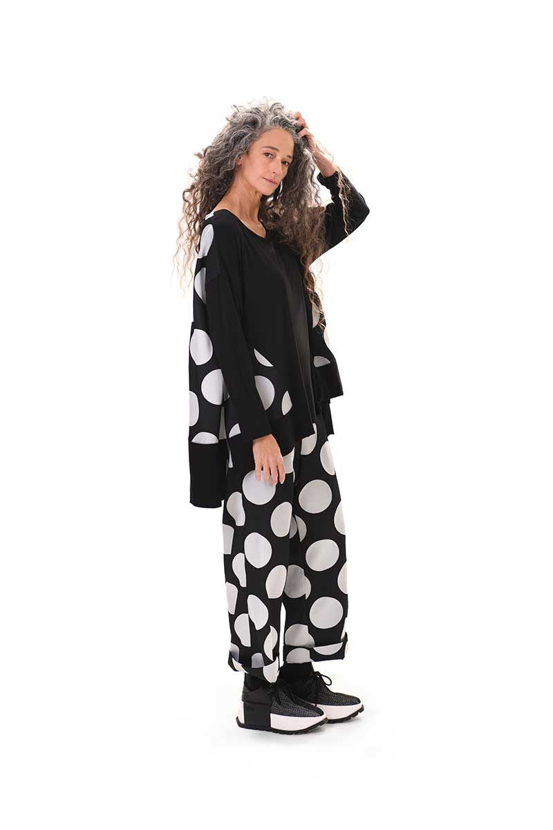 Alembika Black Bubbles Top