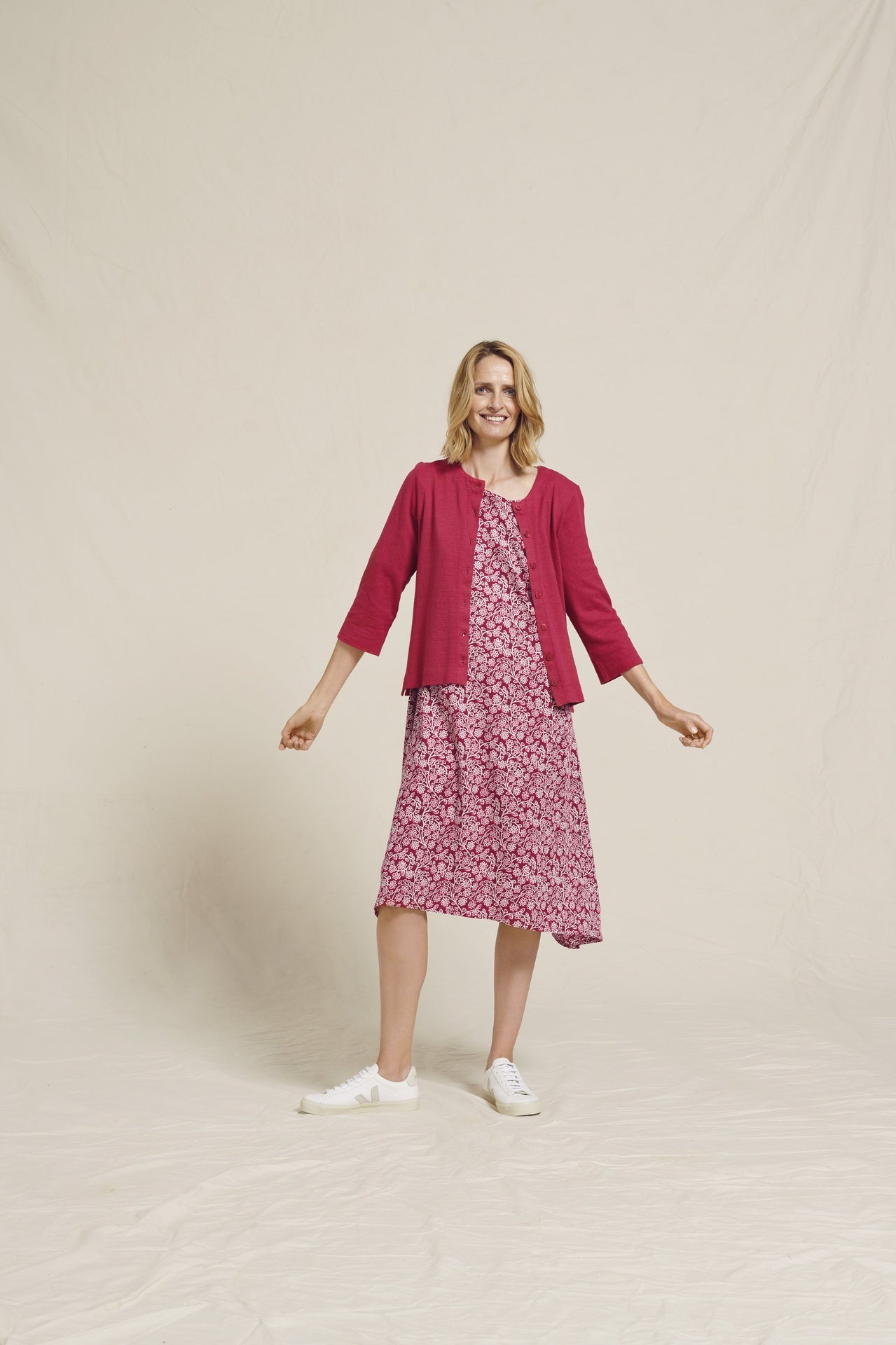 Two Danes Hilda Cardigan Berry