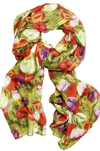 Mary Ann Rogers Tulip Scarf Red