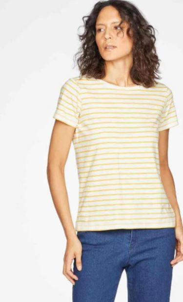 Thought Lemon Stripe Organic Cotton Top