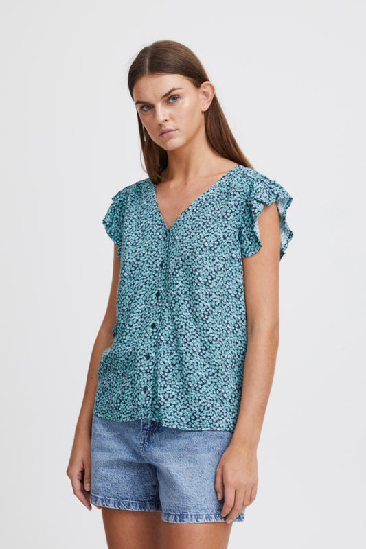 Ichi Vera Shirt Multi Flower