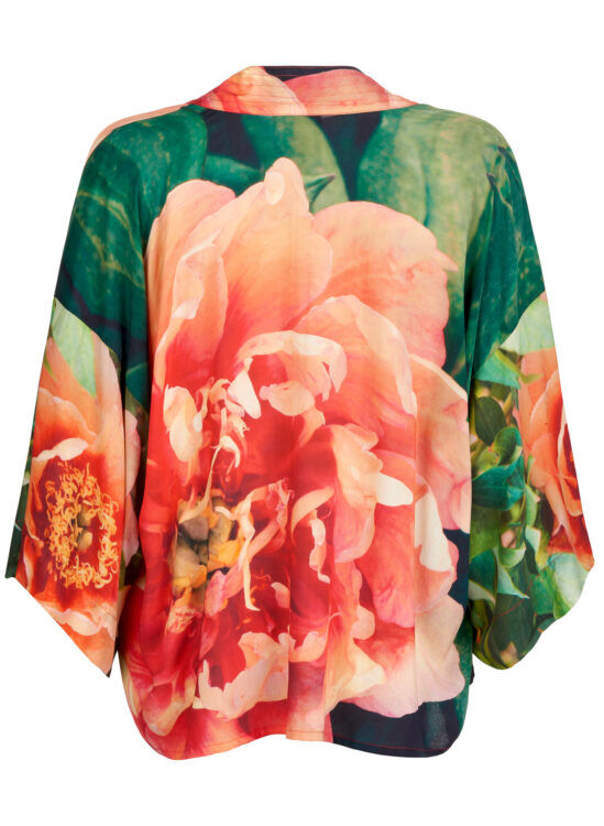 From My Mothers Garden Peony Kimono Coral