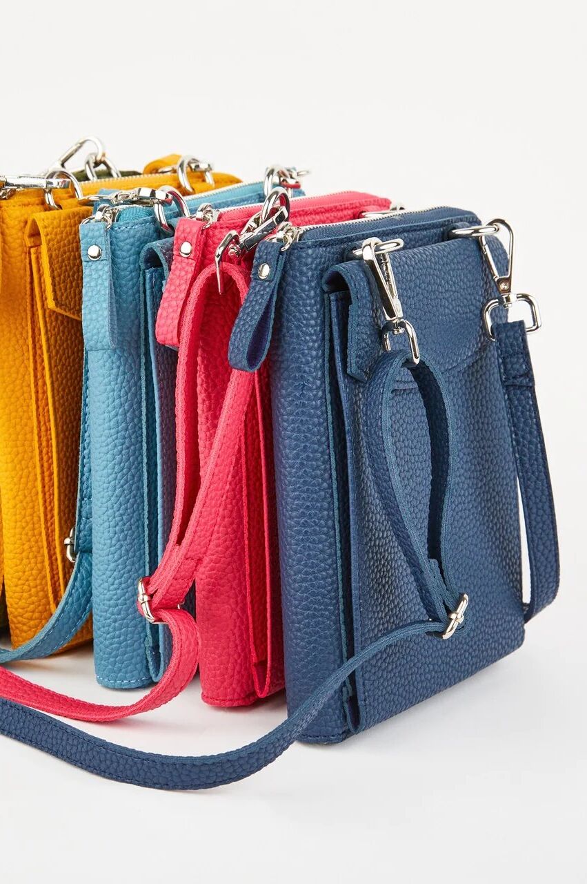 Goodeehoo Bags Columbian Cross Body Bag Navy