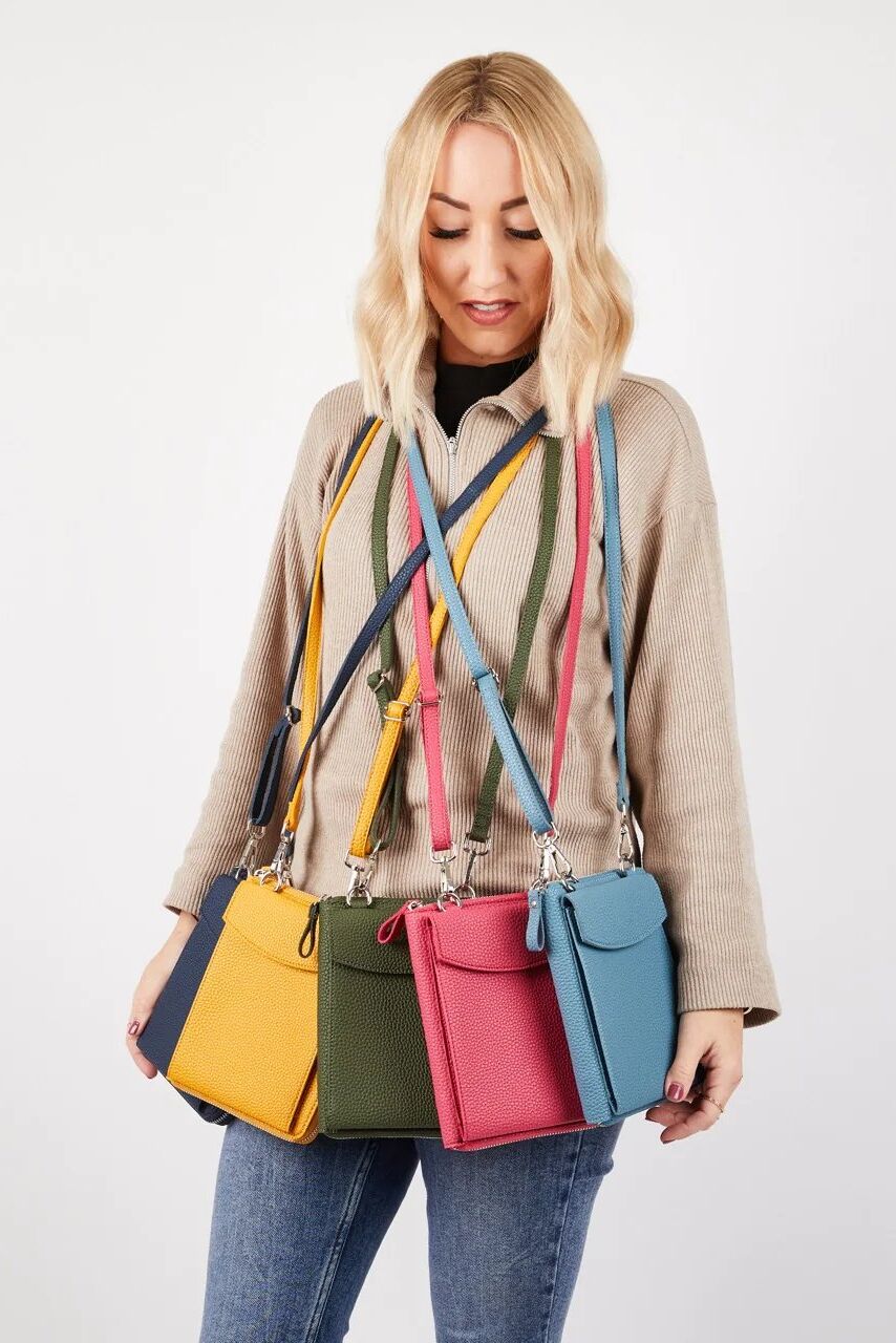 Goodeehoo Bags Columbian Cross Body Bag Teal