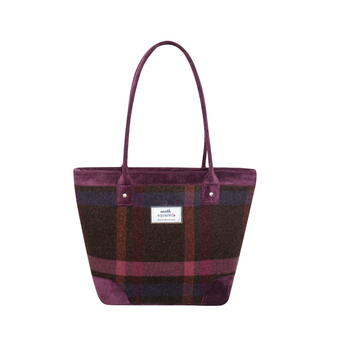 Earth Squared Tweed Tote Bag Mulberry