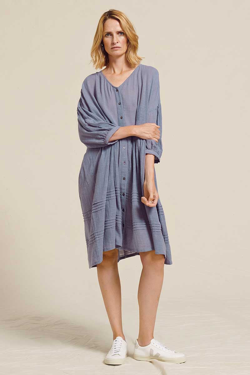 Two Danes Gili Dress Blue Granite