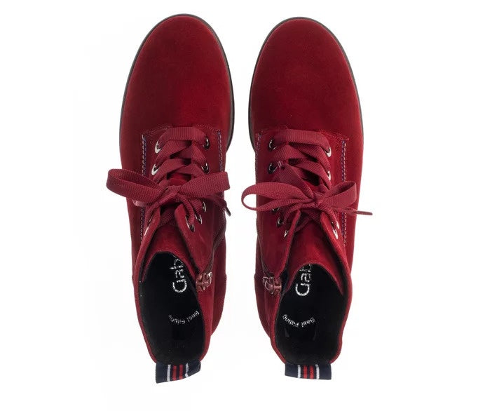 Gabor Shoes Red Lace Detail Boot