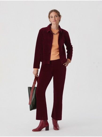 Nice Things Elastic Corduroy Jacket Dark Vine