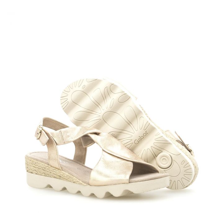 Gabor Shoes Rich Sandal Gold