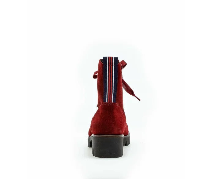 Gabor Shoes Red Lace Detail Boot