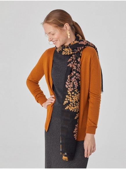 Nice Things Flower Vases Scarf Black