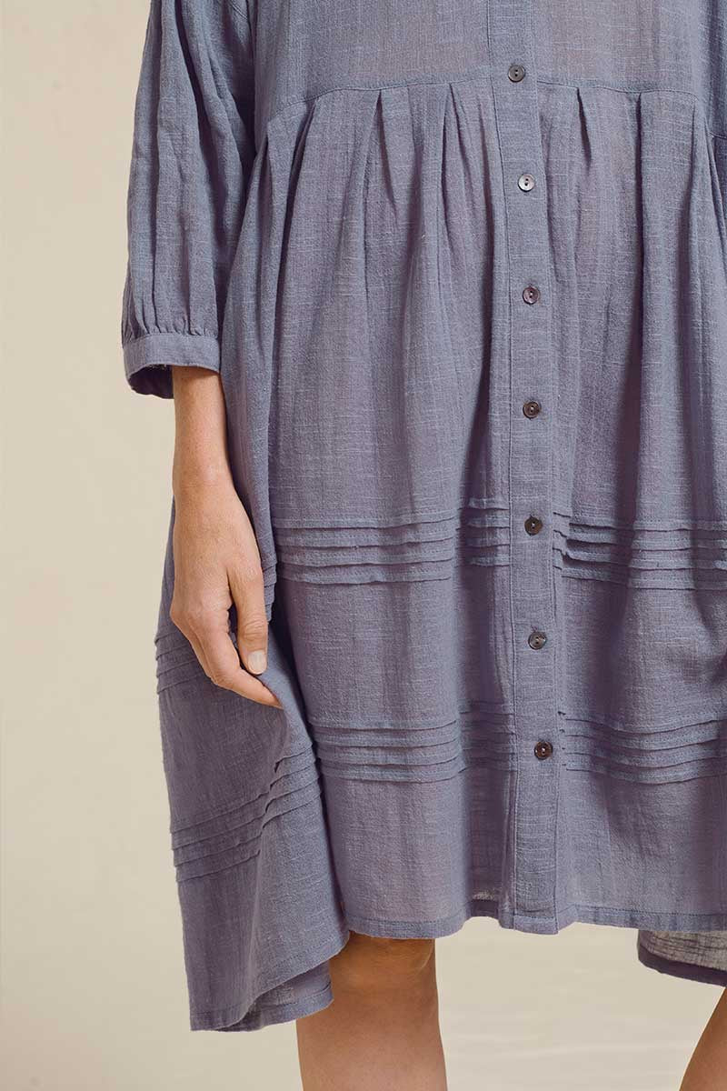 Two Danes Gili Dress Blue Granite