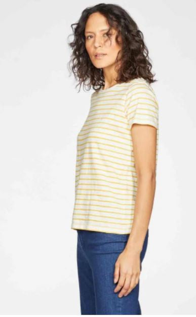 Thought Lemon Stripe Organic Cotton Top