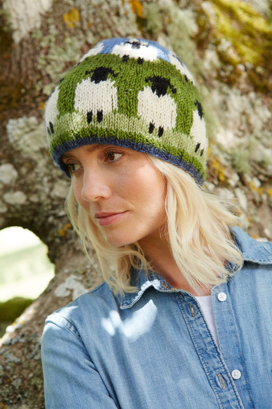 Pachamama Flock of Sheep Beanie Green