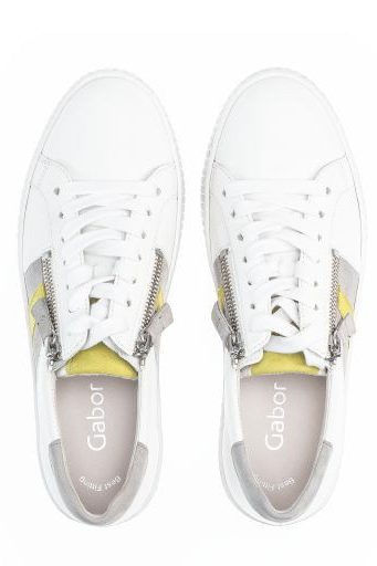 Gabor Shoes Casual Zip Trainer Las Vegas Green