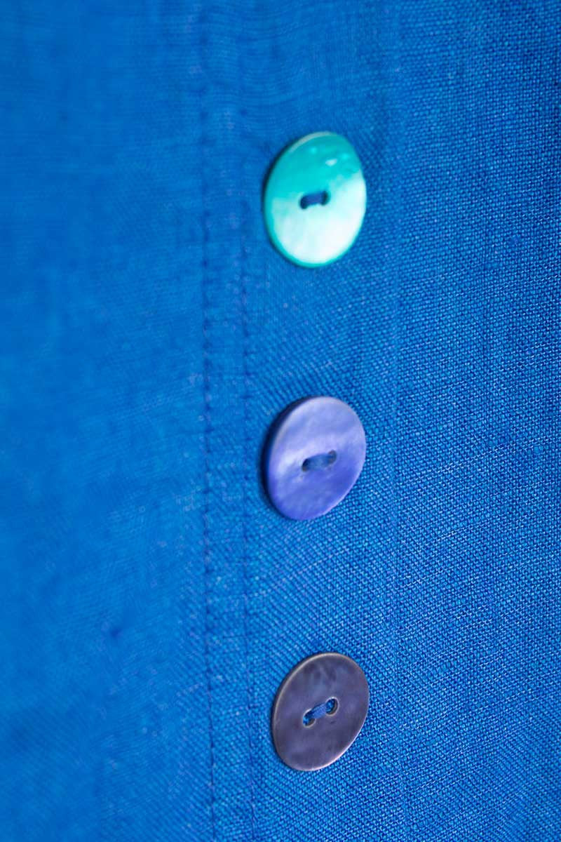 Ralston Iris Linen Dress Ocean