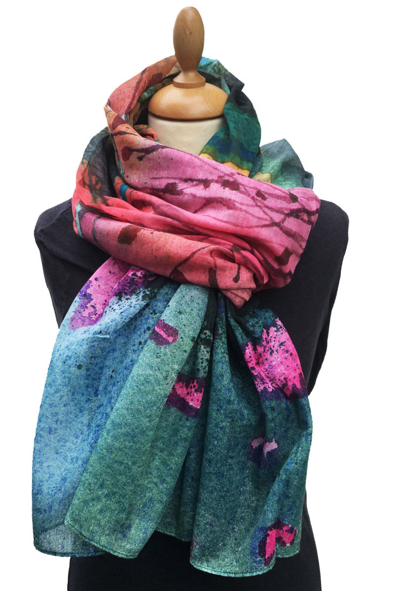 Mary Ann Rogers Autumn Scarf Green
