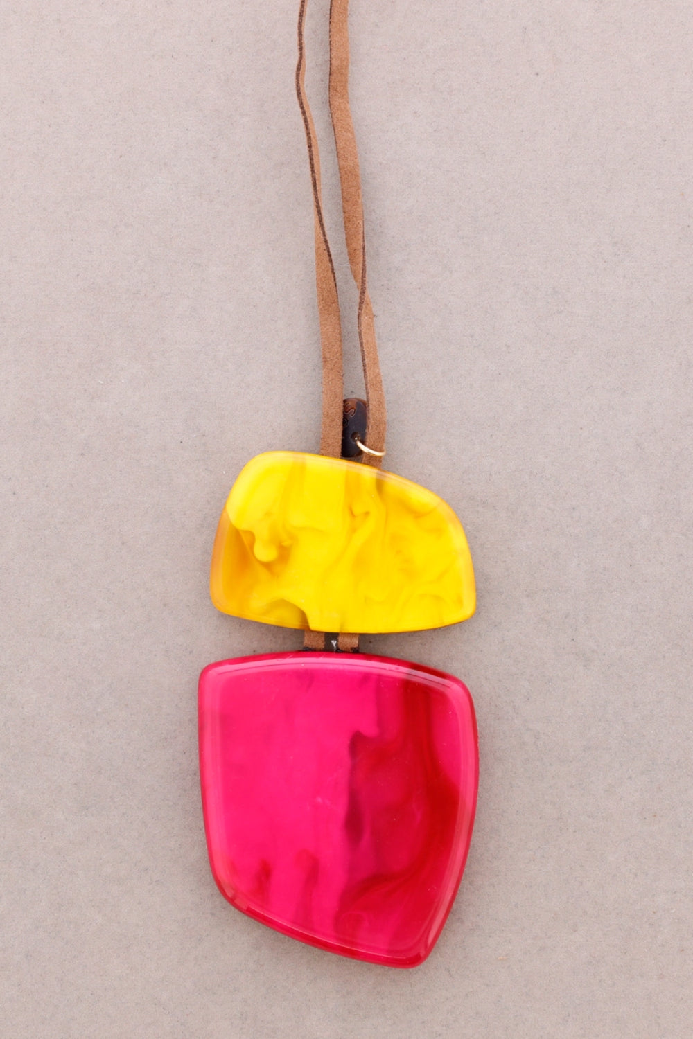 Chunky Double Pendant Necklace