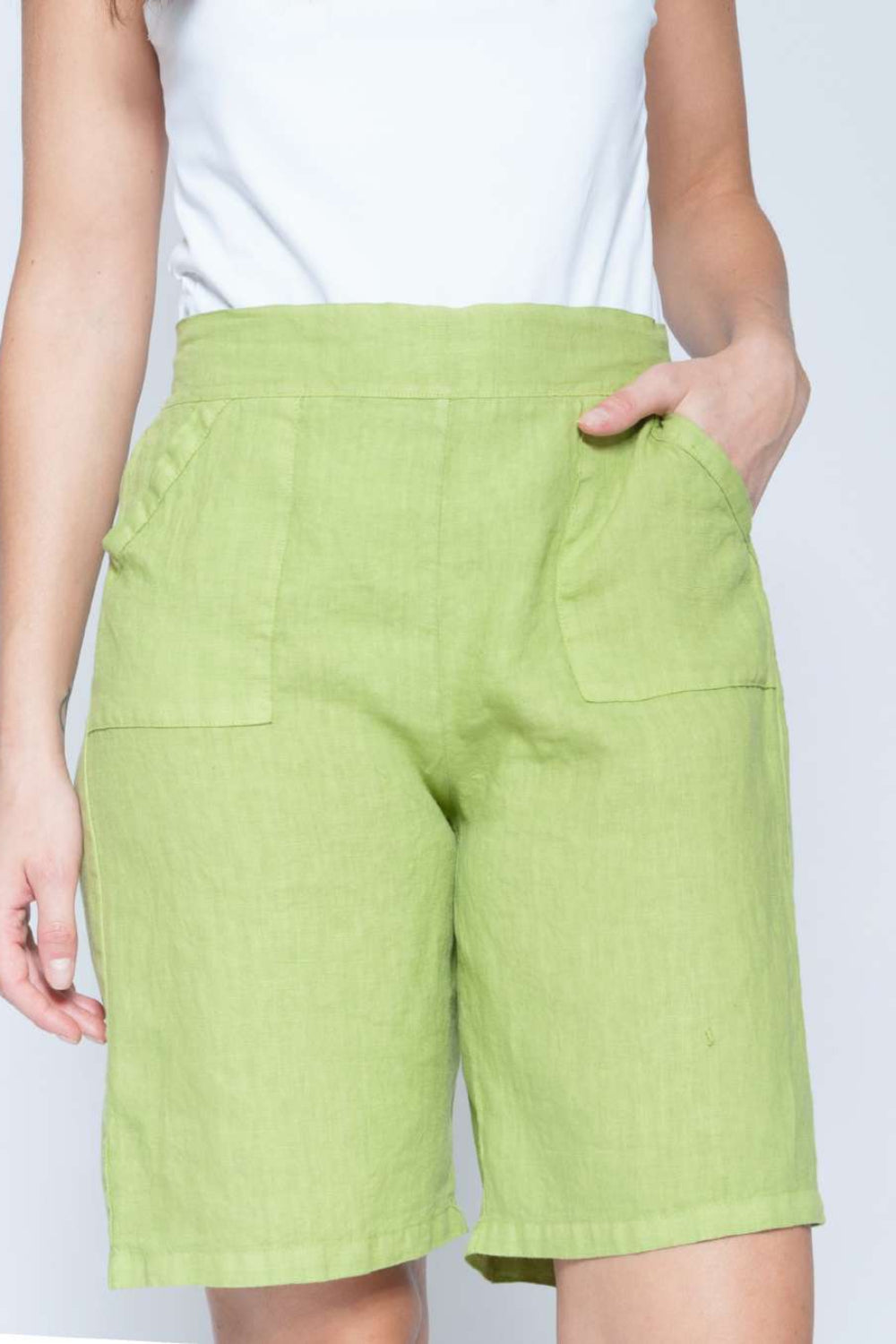 Linen Cargo Shorts