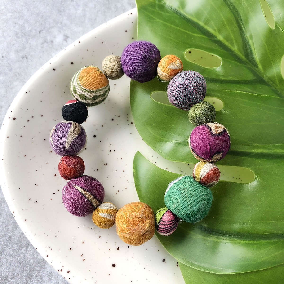 Just Trade Betty Bauble Kantha Bracelet