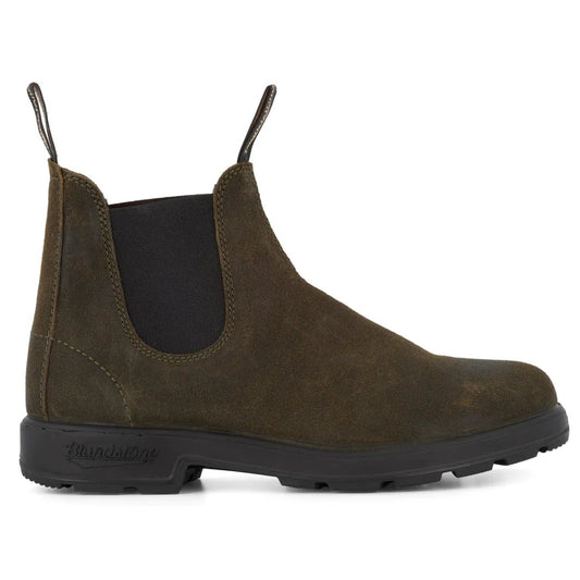 Blundstone 1615 Dark Olive Waxed Suede Boots