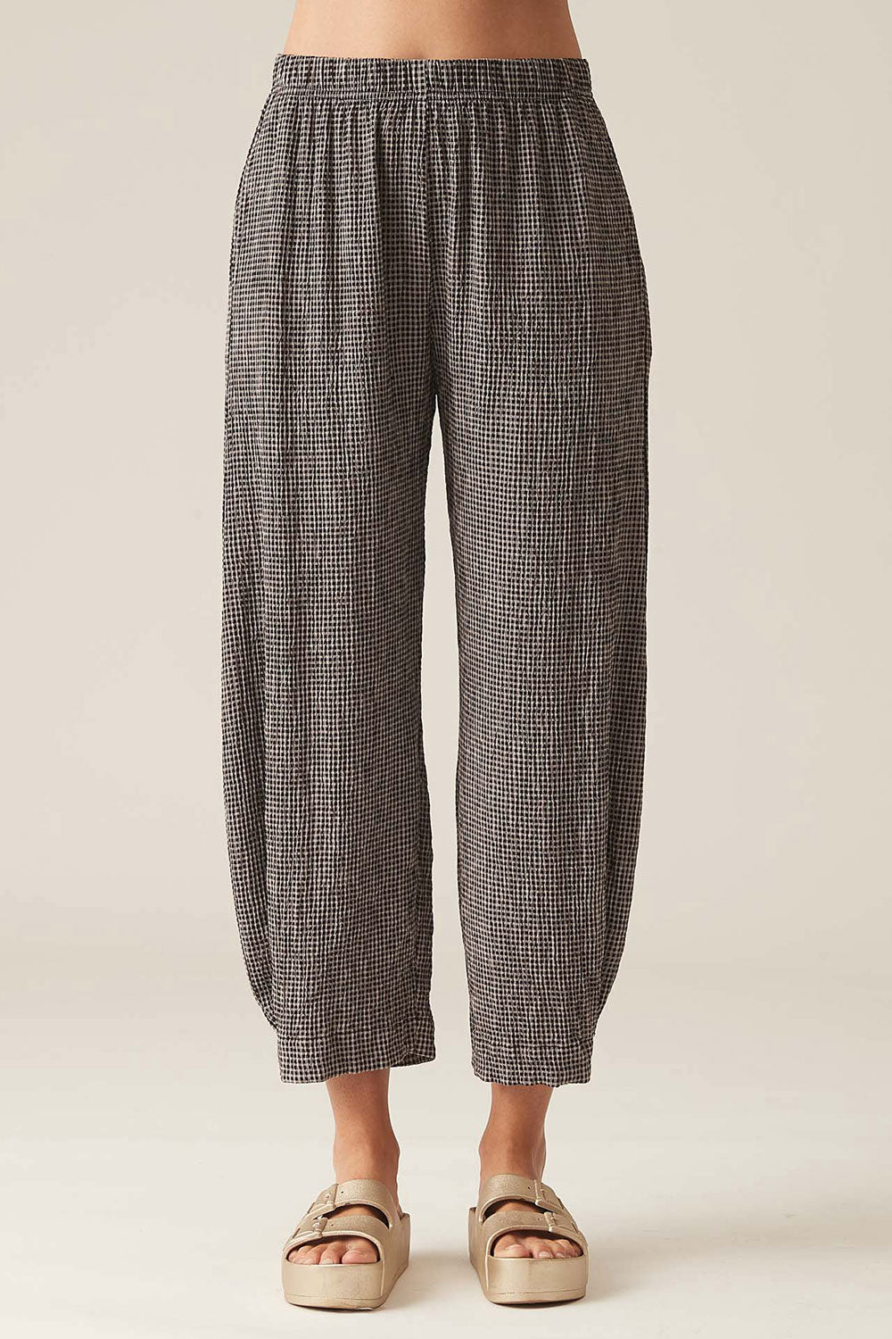 Delicious Ancle Pant Cobblestone Checks